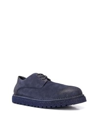 dunkelblaue Wildleder Derby Schuhe von Marsèll