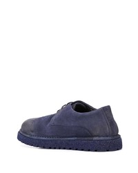 dunkelblaue Wildleder Derby Schuhe von Marsèll