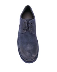 dunkelblaue Wildleder Derby Schuhe von Marsèll