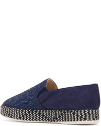 dunkelblaue Wildleder Espadrilles von Baldinini