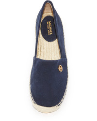 dunkelblaue Wildleder Espadrilles von MICHAEL Michael Kors