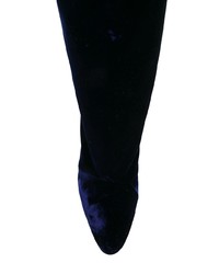 dunkelblaue Wildleder mittelalte Stiefel von Marskinryyppy
