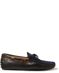 dunkelblaue Wildleder Mokassins von Tod's