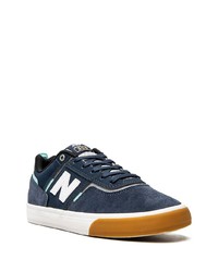 dunkelblaue Wildleder niedrige Sneakers von New Balance