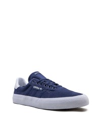 dunkelblaue Wildleder niedrige Sneakers von adidas