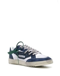 dunkelblaue Wildleder niedrige Sneakers von Off-White