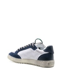 dunkelblaue Wildleder niedrige Sneakers von Off-White