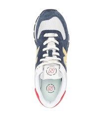 dunkelblaue Wildleder niedrige Sneakers von New Balance