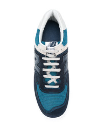 dunkelblaue Wildleder niedrige Sneakers von New Balance