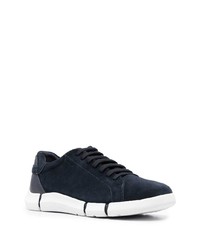 dunkelblaue Wildleder niedrige Sneakers von Geox