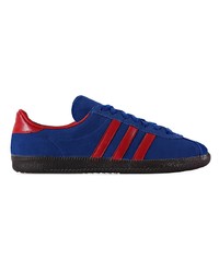 dunkelblaue Wildleder niedrige Sneakers von adidas