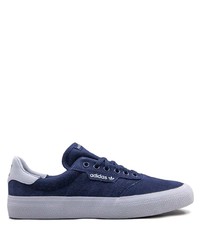 dunkelblaue Wildleder niedrige Sneakers von adidas