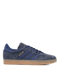 dunkelblaue Wildleder niedrige Sneakers von adidas