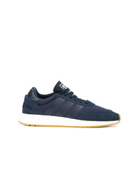 dunkelblaue Wildleder niedrige Sneakers von adidas