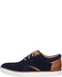 dunkelblaue Wildleder niedrige Sneakers von Bama