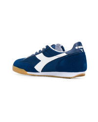 dunkelblaue Wildleder niedrige Sneakers von Diadora