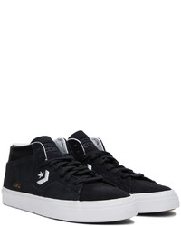 dunkelblaue Wildleder niedrige Sneakers von Converse