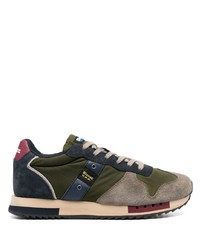 dunkelblaue Wildleder niedrige Sneakers von Blauer