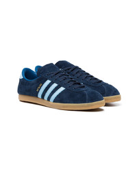 dunkelblaue Wildleder niedrige Sneakers von adidas