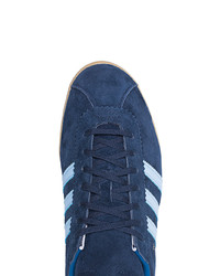 dunkelblaue Wildleder niedrige Sneakers von adidas