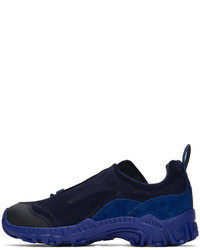 dunkelblaue Wildleder niedrige Sneakers von Our Legacy