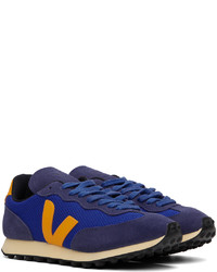 dunkelblaue Wildleder niedrige Sneakers von Veja