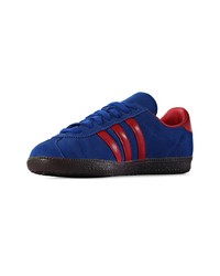 dunkelblaue Wildleder niedrige Sneakers von adidas