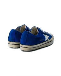 dunkelblaue Wildleder niedrige Sneakers von Golden Goose Deluxe Brand