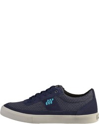 dunkelblaue Wildleder niedrige Sneakers von Boxfresh