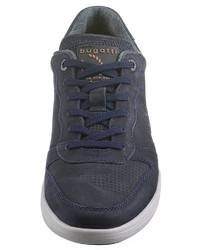 dunkelblaue Wildleder niedrige Sneakers von Bugatti