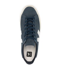 dunkelblaue Wildleder niedrige Sneakers von Veja