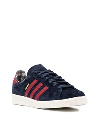 dunkelblaue Wildleder niedrige Sneakers von adidas