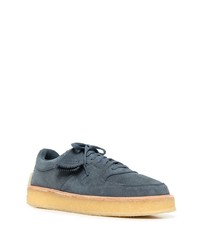 dunkelblaue Wildleder niedrige Sneakers von Clarks Originals