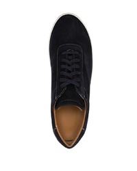 dunkelblaue Wildleder niedrige Sneakers von Unseen Footwear