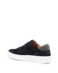 dunkelblaue Wildleder niedrige Sneakers von Unseen Footwear