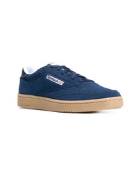 dunkelblaue Wildleder niedrige Sneakers von Reebok