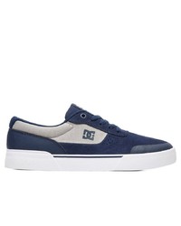 dunkelblaue Wildleder niedrige Sneakers von DC Shoes