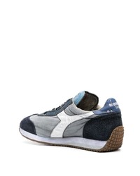 dunkelblaue Wildleder niedrige Sneakers von Diadora