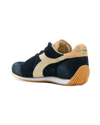 dunkelblaue Wildleder niedrige Sneakers von Diadora