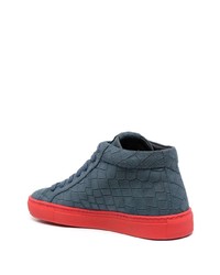 dunkelblaue Wildleder niedrige Sneakers von Hide&Jack