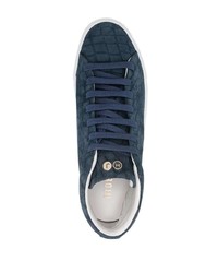 dunkelblaue Wildleder niedrige Sneakers von Hide&Jack