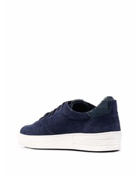 dunkelblaue Wildleder niedrige Sneakers von Hide&Jack