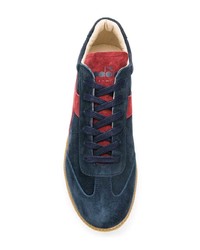 dunkelblaue Wildleder niedrige Sneakers von Diadora