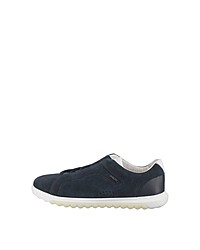 dunkelblaue Wildleder niedrige Sneakers von Geox