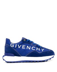 dunkelblaue Wildleder niedrige Sneakers von Givenchy