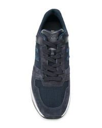 dunkelblaue Wildleder niedrige Sneakers von Hogan