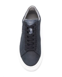 dunkelblaue Wildleder niedrige Sneakers von Hogan