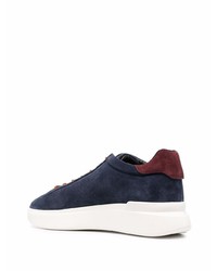 dunkelblaue Wildleder niedrige Sneakers von Hogan