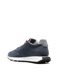 dunkelblaue Wildleder niedrige Sneakers von Hogan