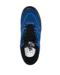 dunkelblaue Wildleder niedrige Sneakers von Vans